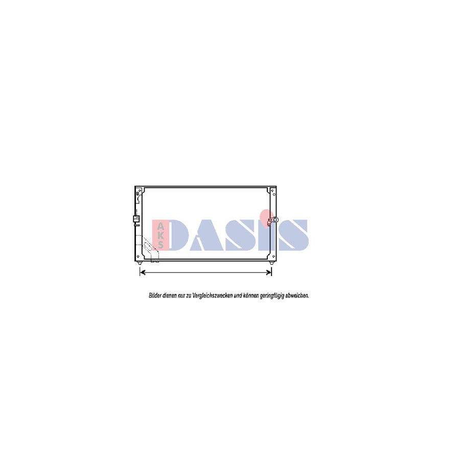 AKS Dasis 213590N Air Conditioning Condenser For Toyota Corolla | Duco Car Parts UK