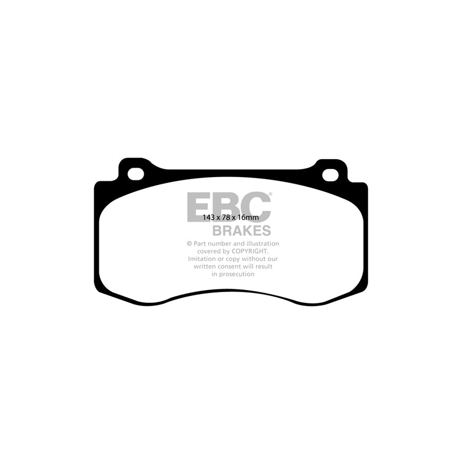 EBC PD13KF399 Jeep Grand Cherokee Yellowstuff Front Brake Pad & GD Disc Kit - Brembo Caliper 2 | Duco Car Parts UK Car Parts