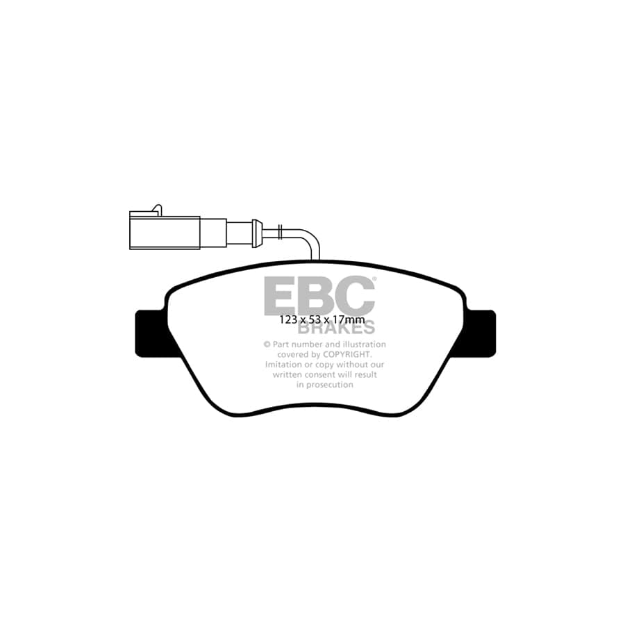 EBC PD01KF499 Fiat Punto Evo Greenstuff Front Brake Pad & Plain Disc Kit  2 | Duco Car Parts UK Car Parts