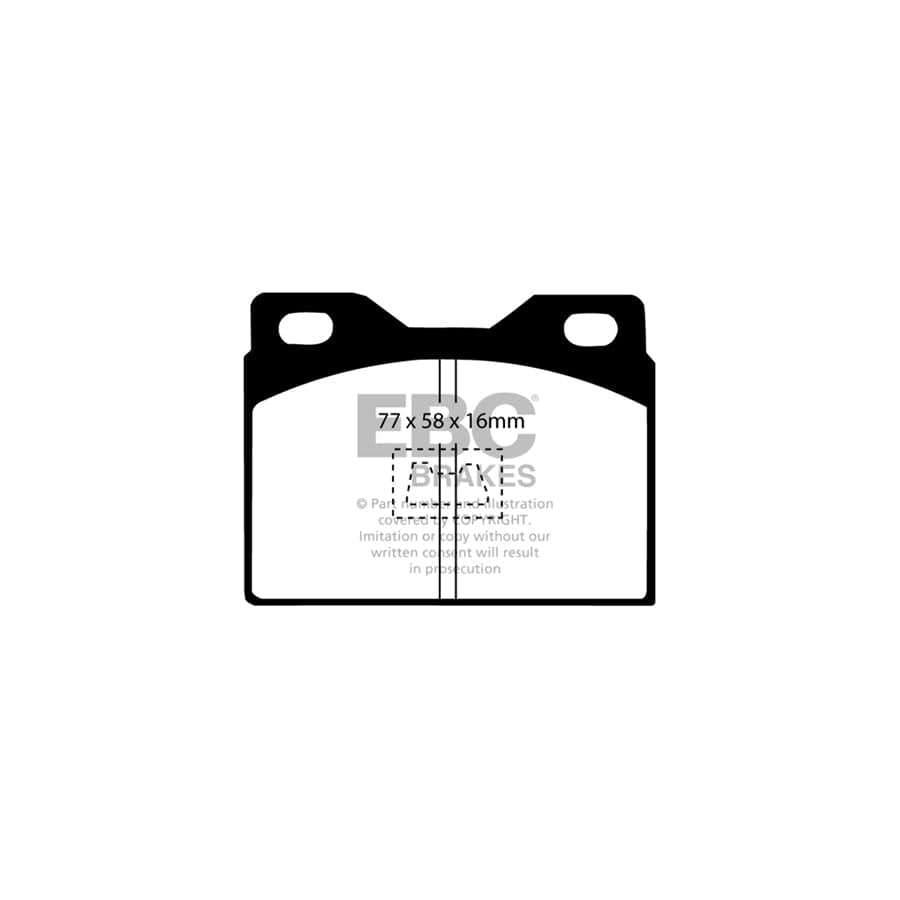 EBC PD03KF943 Peugeot Yellowstuff Front Brake Pad & Plain Disc Kit (Inc. 304 & 305) 2 | Duco Car Parts UK Car Parts