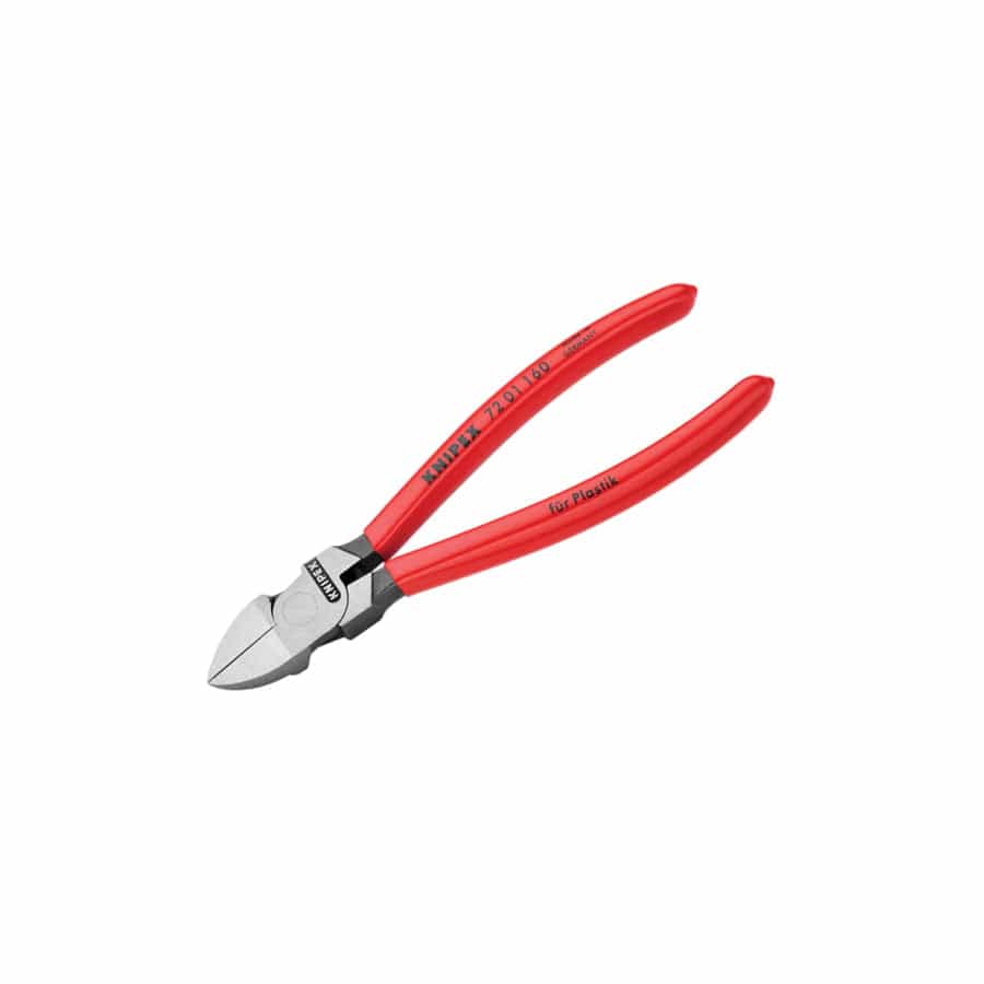 Knipex KPX7201160 Diagonal Cutters for Plastics PVC Grip 160mm | Duco Car Parts UK