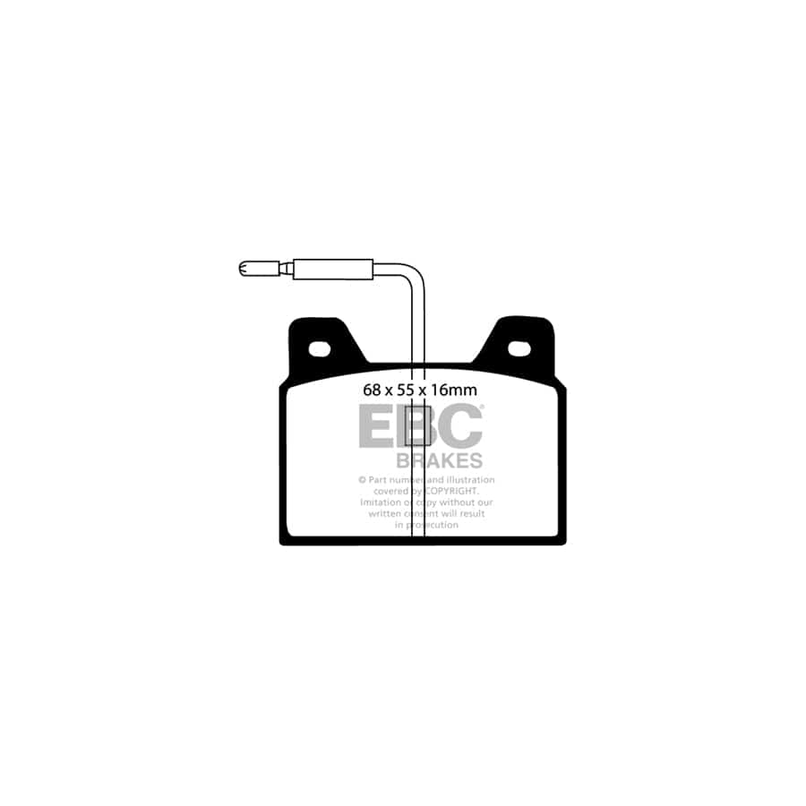 EBC PDKR1126 Ford Capri Mk3 Ultimax Rear Brake Pad & Plain Disc Kit 2 | Duco Car Parts UK Car Parts