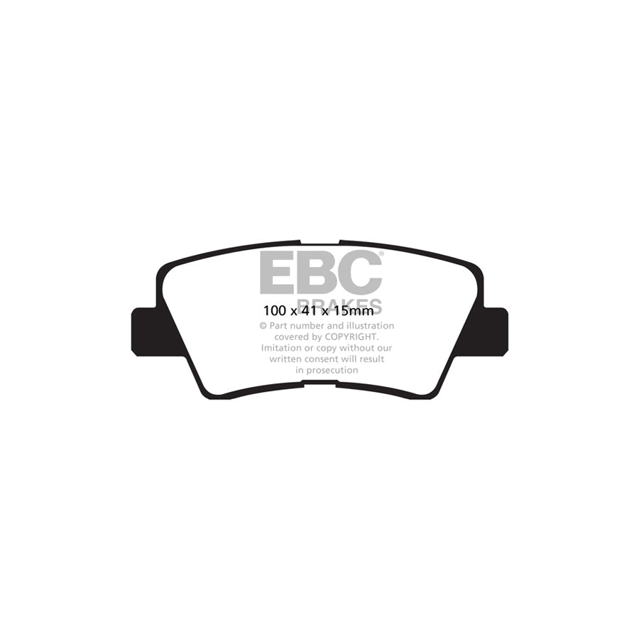 EBC DP62031 Hyundai Tucson Greenstuff Rear Brake Pads 2 | Duco Car Parts UK Car Parts