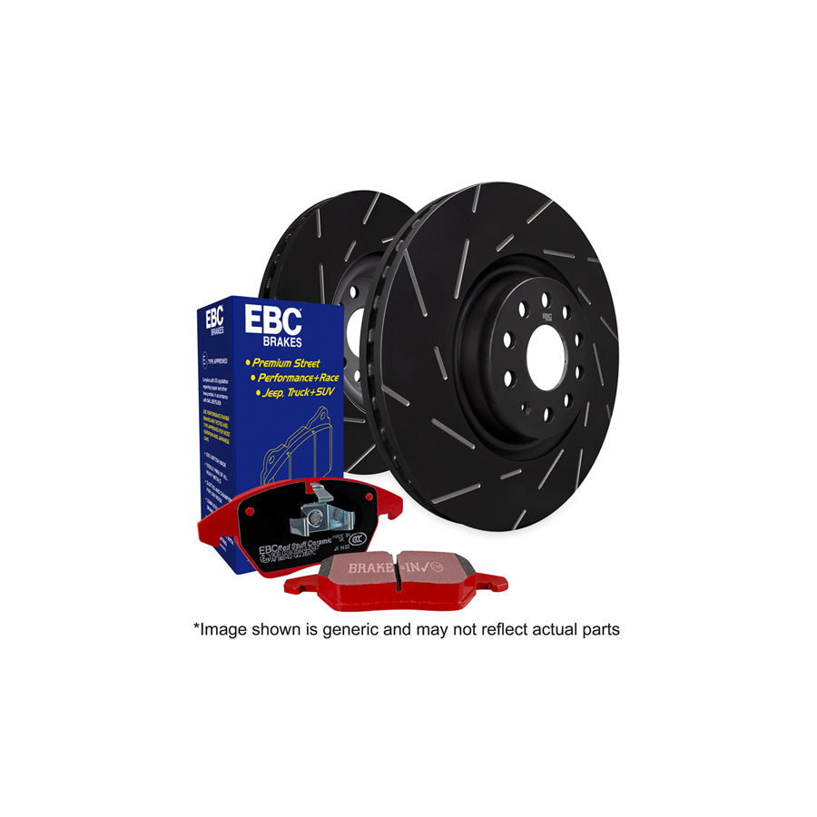 EBC PD07KR059 BMW E38 Redstuff Rear Brake Pad & USR Disc Kit - ATE Caliper 1 | Duco Car Parts UK Car Parts