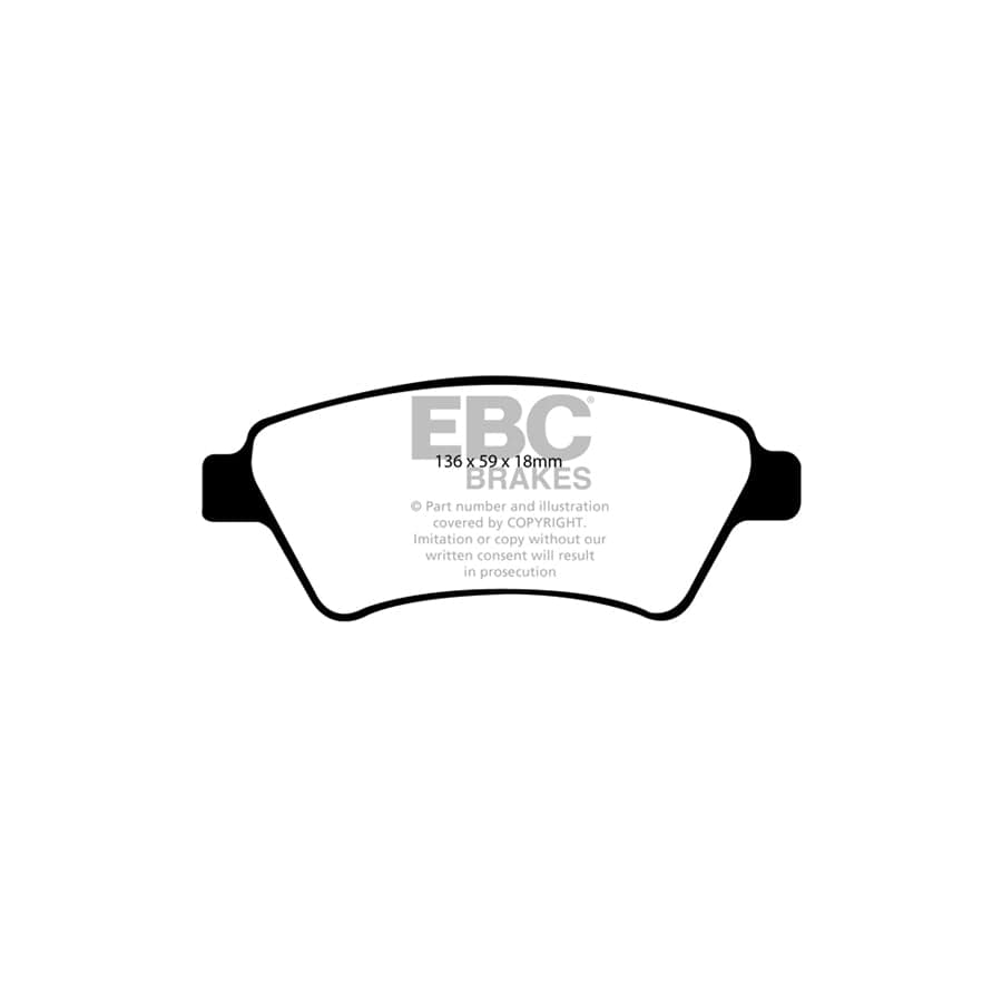 EBC PDKF1665 Renault Kangoo Ultimax Front Brake Pad & Plain Disc Kit 2 | Duco Car Parts UK Car Parts