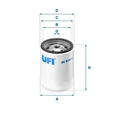 UFI 24.319.01 Fuel Filter