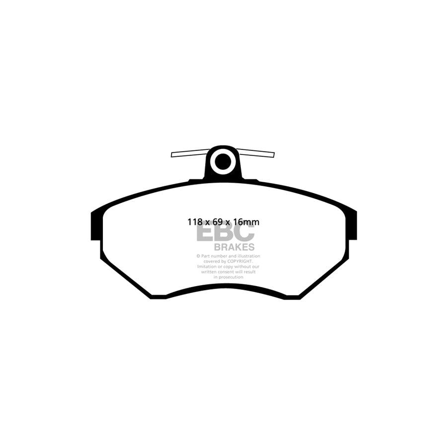 EBC PD13KF676 VW Mk4 Yellowstuff Front Brake Pad & GD Disc Kit - Girling/TRW Caliper 2 | Duco Car Parts UK Car Parts