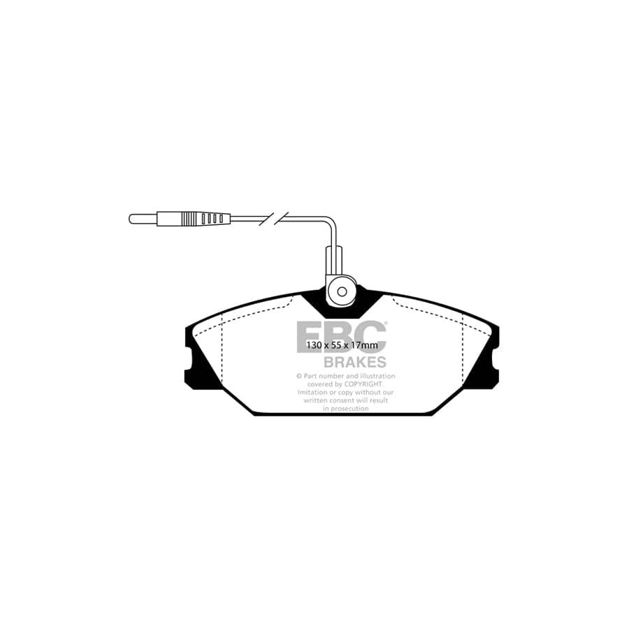 EBC PD03KF1029 Renault Yellowstuff Front Brake Pad & Plain Disc Kit - Brembo/Bendix Caliper 2 | Duco Car Parts UK Car Parts