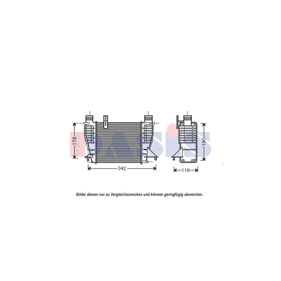 AKS Dasis 077008N Intercooler | Duco Car Parts UK