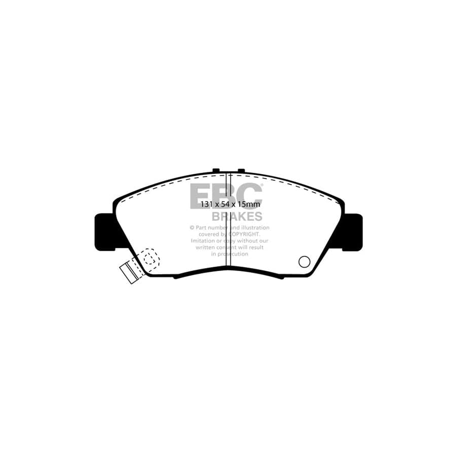 EBC PDKF858 Honda Civic Ultimax Front Brake Pad & Plain Disc Kit - Akebono Caliper 2 | Duco Car Parts UK Car Parts