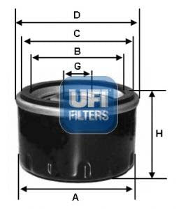 UFI 23.114.02 Oil Filter