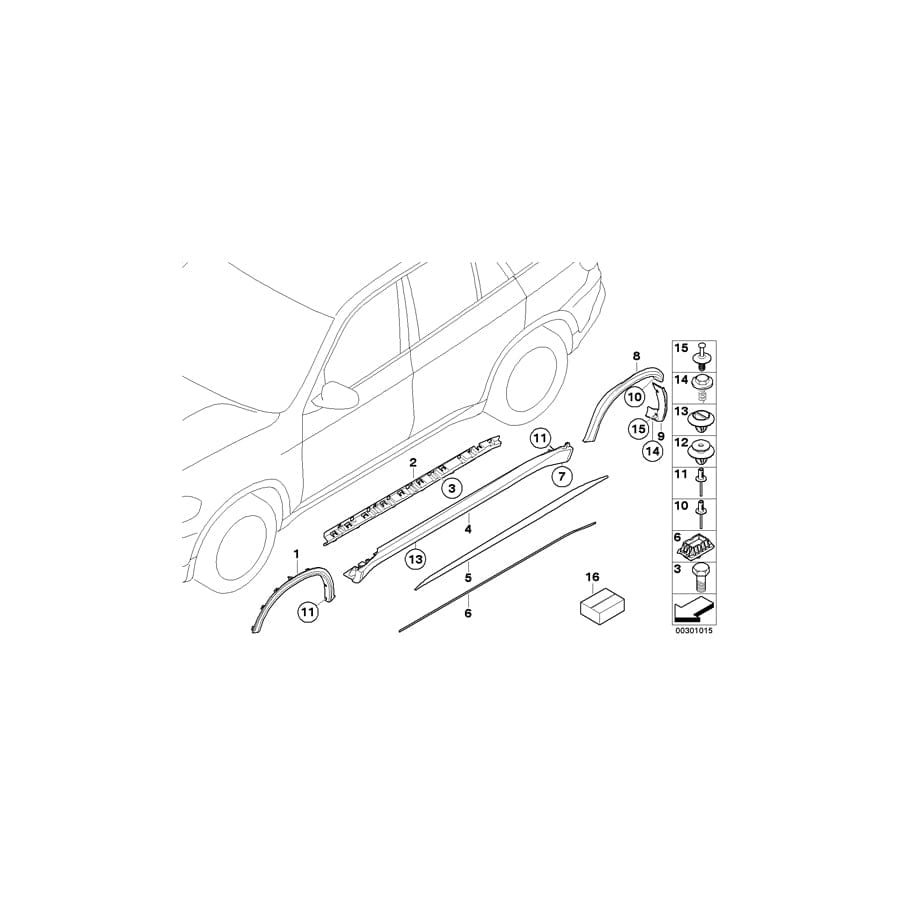 Genuine BMW 51777326520 E70 E70 Paint-Protection Film, Right (Inc. X5 M50dX, X5 M & X5 40iX) | Duco Car Parts UK Car Parts