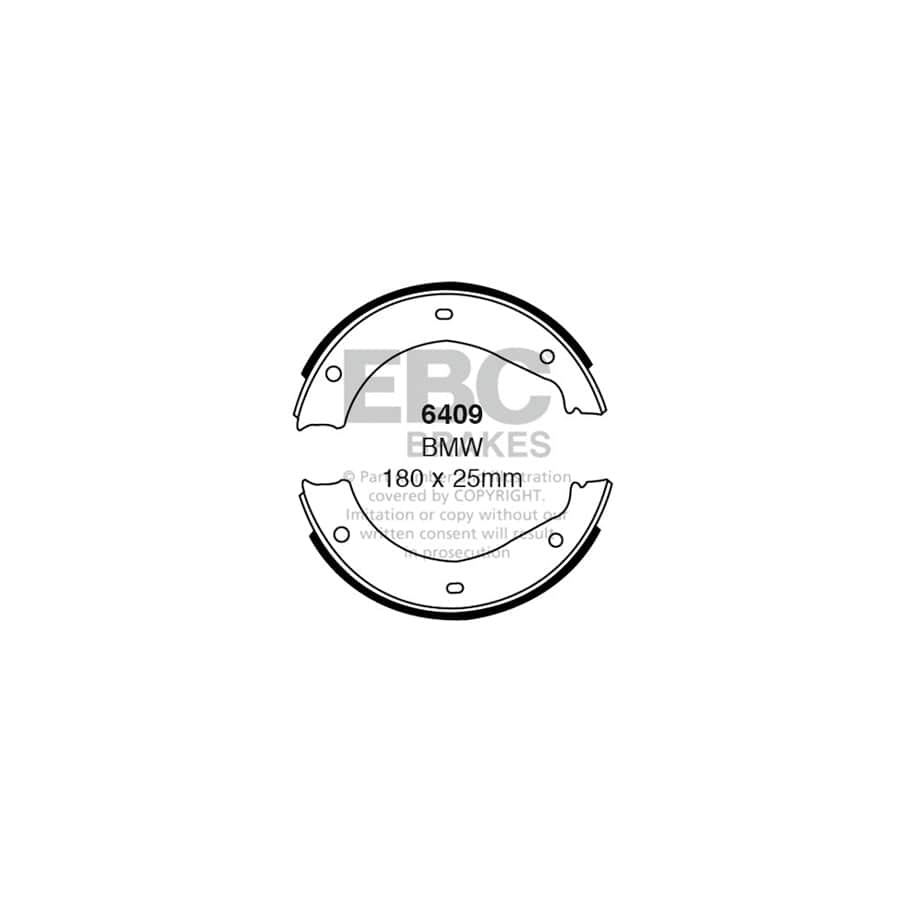 EBC 6409 BMW Rear Brake Shoes 1 | Duco Car Parts UK Car Parts