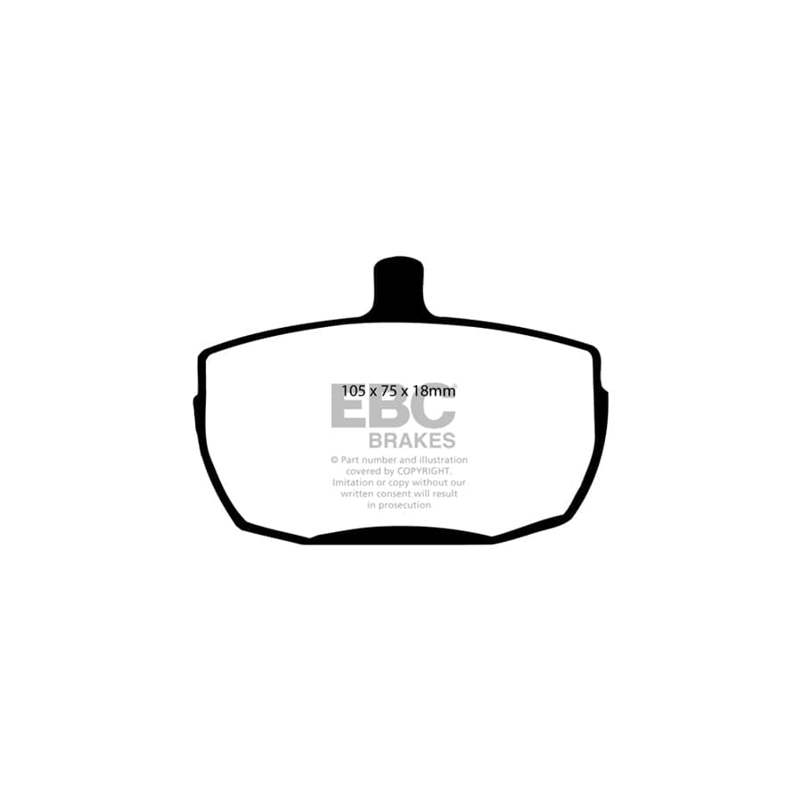 EBC PD03KF1049 Rover SD1 Yellowstuff Front Brake Pad & Plain Disc Kit 2 | Duco Car Parts UK Car Parts