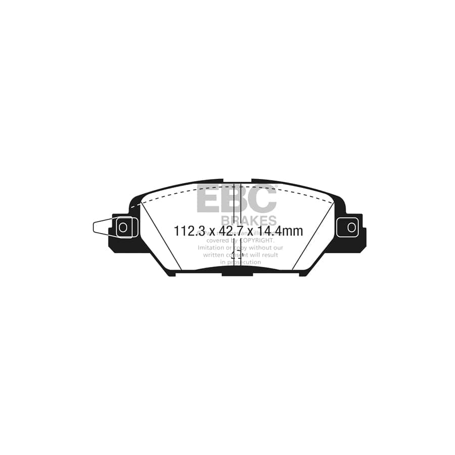 EBC PDKR1118 Mazda CX-5 Ultimax Rear Brake Pad & Plain Disc Kit 2 | Duco Car Parts UK Car Parts