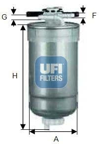 UFI 55.427.00 Fuel Filter