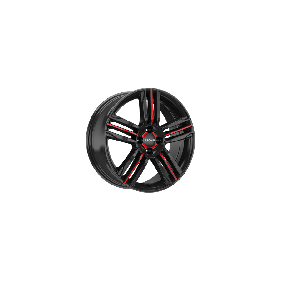 Ronal R57 MCR 7x17 ET45 57R7704.33X/MCR Jetblack-Red Spoke Wheel | Duco Car Parts UK Car Parts