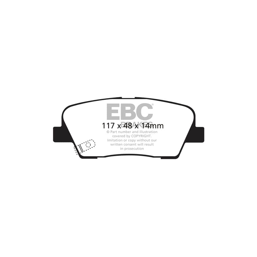 EBC PDKR1129 Kia Stinger Ultimax Rear Brake Pad & Plain Disc Kit 2 | Duco Car Parts UK Car Parts