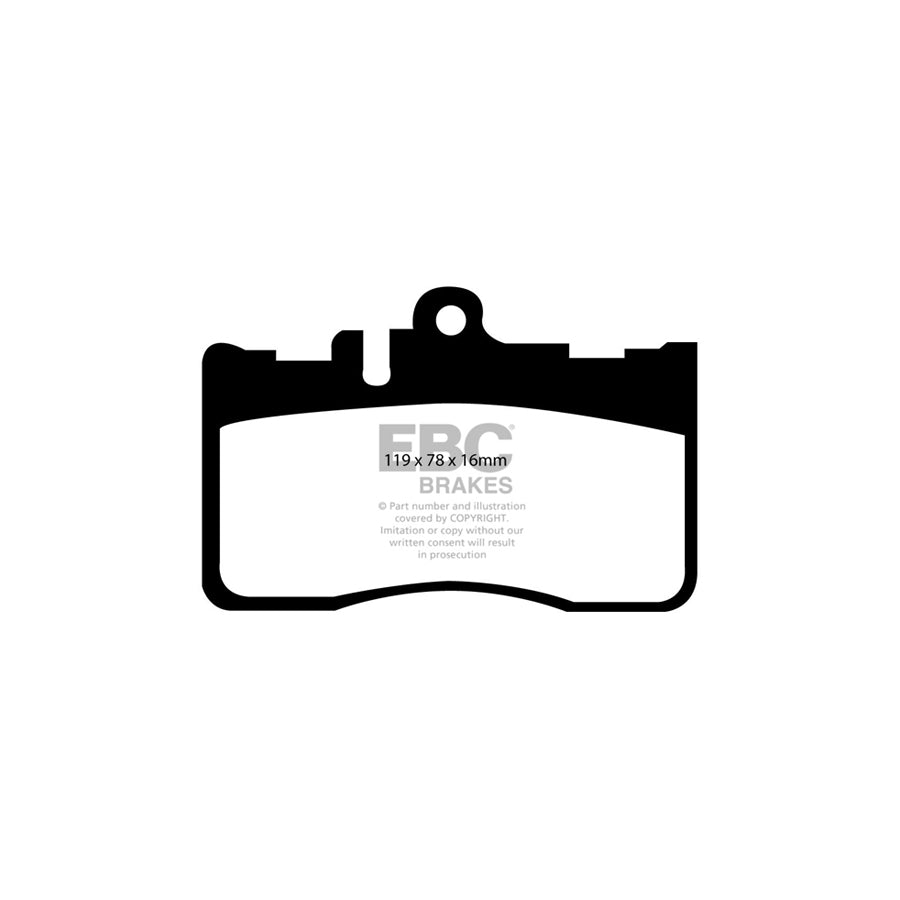 EBC PD07KF131 Lexus LS430 (XF30) Redstuff Front Brake Pad & USR Disc Kit 2 | Duco Car Parts UK Car Parts