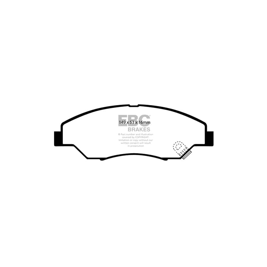 EBC PD01KF770 Kia Greenstuff Front Brake Pad & Plain Disc Kit  (Inc. Retona & Sportage) 2 | Duco Car Parts UK Car Parts