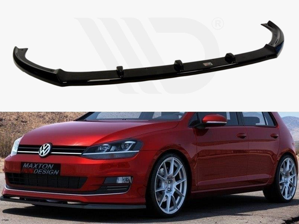 Maxton Design VW-GO-7-RLINE-FD1T Front Splitter VW Golf VII | Duco Car Parts UK Car Parts