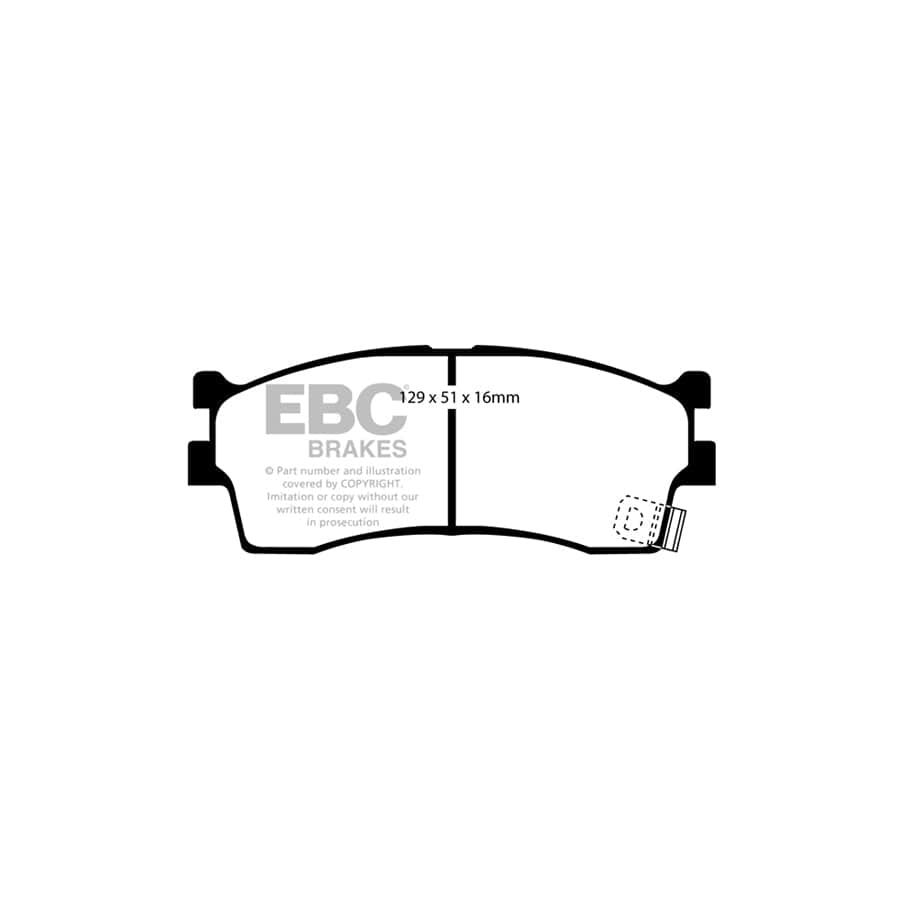 EBC PD01KF772 Kia Rio (DC) Greenstuff Front Brake Pad & Plain Disc Kit  2 | Duco Car Parts UK Car Parts