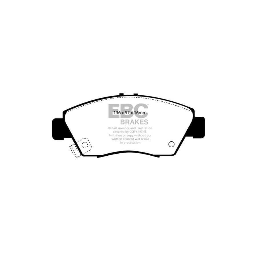 EBC PDKF859 Honda Ultimax Front Brake Pad & Plain Disc Kit - Akebono Caliper 2 | Duco Car Parts UK Car Parts