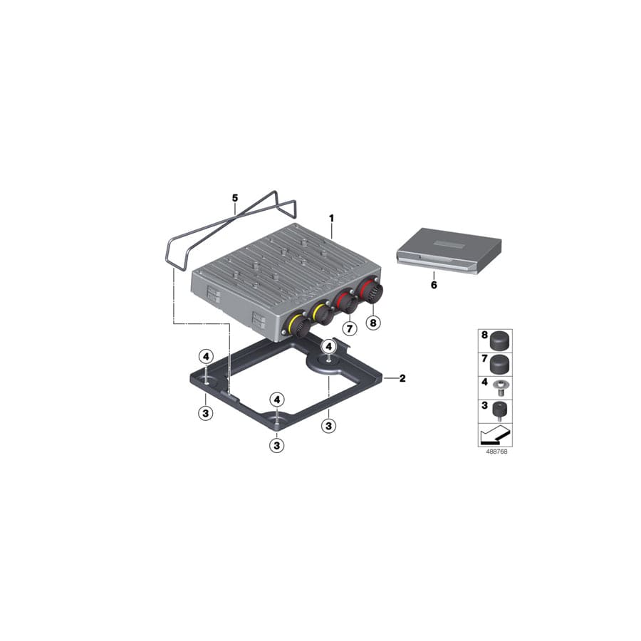 Genuine BMW 51717750609 BMW Swinging Metal Buffer M6 20X15 SH40 (Inc.  & M6 GT3) | Duco Car Parts UK Car Parts