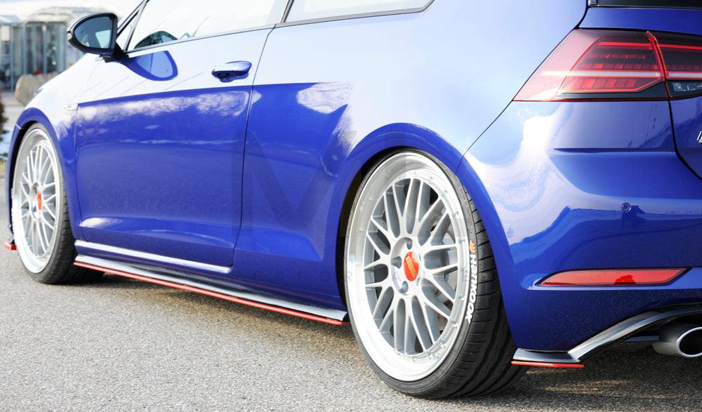 Rieger 00059585 VW Mk7 Mk7-Line Golf GTI Rear Side Splitter 5 | Duco Car Parts UK Car Parts