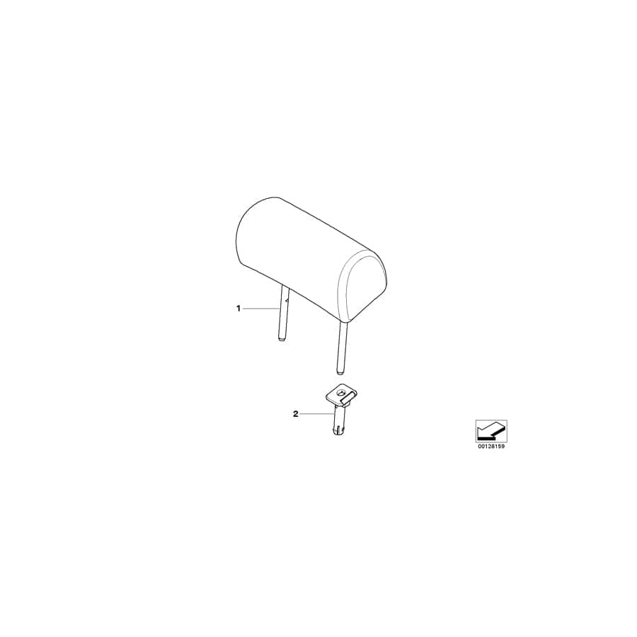 Genuine BMW 52203422313 E83 Headrest Leather SANDBEIGE (Inc. X3 2.0i, X3 3.0d & X3 2.0d) | Duco Car Parts UK Car Parts