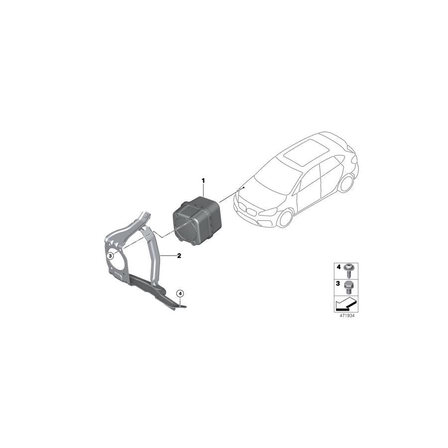 Genuine BMW 65128731385 F10 F45 F02 Vehicle Sound Generator VSG (Inc. 225xe, 530e & X5 40eX) | Duco Car Parts UK