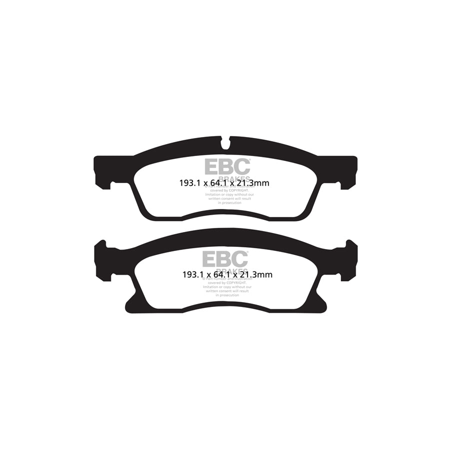 EBC DP62136 Dodge Durango Greenstuff Front Brake Pads - ATE Caliper 2 | Duco Car Parts UK Car Parts