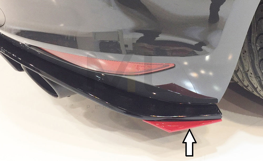 Rieger 00059577 VW Mk7 Golf GTI Clubsport Rear Side Splitter 1 | Duco Car Parts UK Car Parts