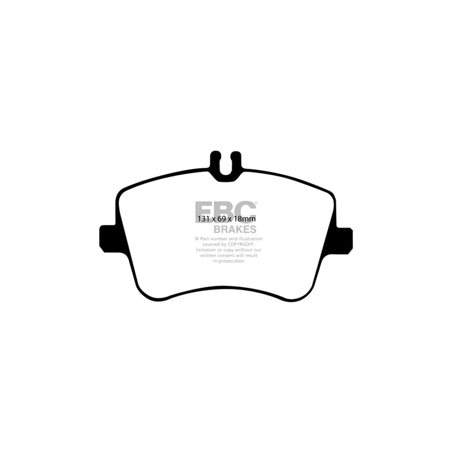 EBC PD02KF303 Mercedes-Benz W/CL/CLC203 C209 R171 Redstuff Front Brake Pad & Plain Disc Kit - ATE Caliper 2 | Duco Car Parts UK Car Parts