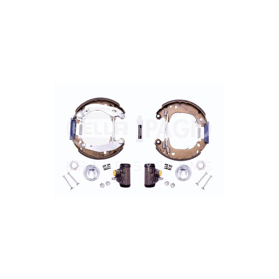 Hella Shoe Kit Pro 8DB 355 003-661 Brake Set, Drum Brakes For Peugeot 205