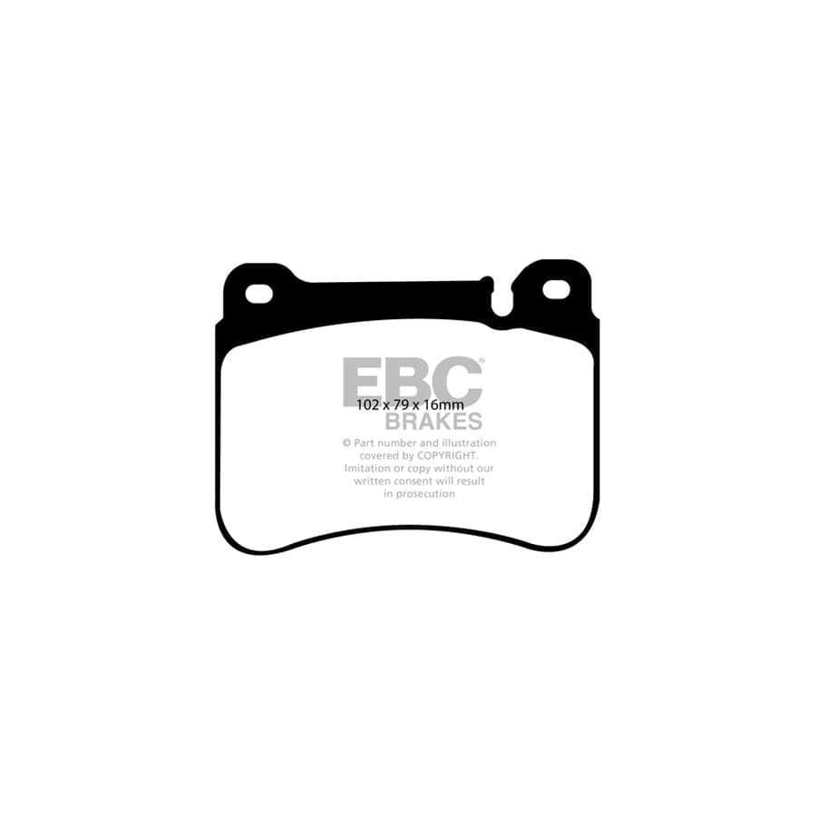 EBC PD02KF304 Mercedes-Benz W/CL/CLC203 C209 Redstuff Front Brake Pad & Plain Disc Kit - ATE Caliper 2 | Duco Car Parts UK Car Parts