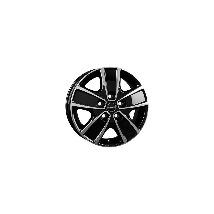 Borbet CWG 6x16 ET68 CWG 60668130578,1BP Black Polished Wheel | Duco Car Parts UK Car Parts