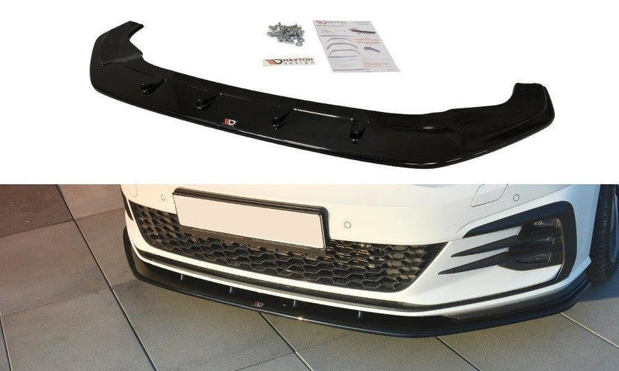 Maxton Design VW-GO-7F-GTI-FD1T Front Splitter V.1 Volkswagen Golf GTI MK7.5 | Duco Car Parts UK Car Parts