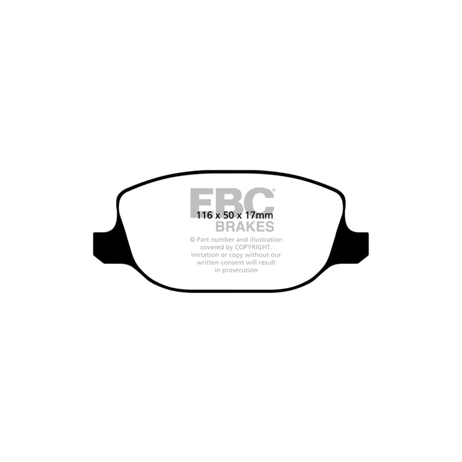 EBC PDKR486 Lancia Delta Ultimax Rear Brake Pad & Plain Disc Kit - Girling/TRW Caliper 2 | Duco Car Parts UK Car Parts