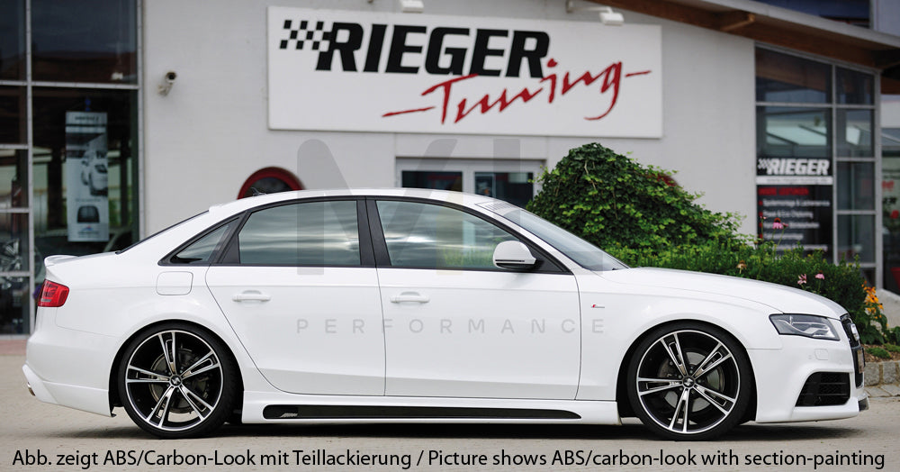 Rieger 00055504 Audi B8 B81 Side Skirt (A4 & S4) 5 | Duco Car Parts UK Car Parts