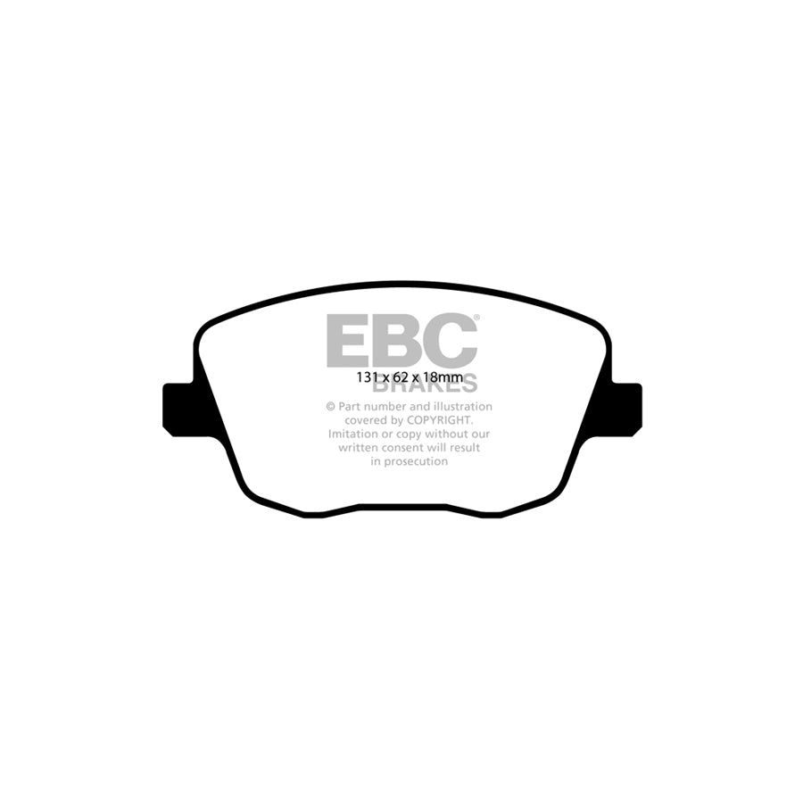 EBC PD16KF083 Skoda Fabia (6Y) Greenstuff Front Brake Pad & BSD Disc Kit - Girling/TRW Caliper 2 | Duco Car Parts UK Car Parts
