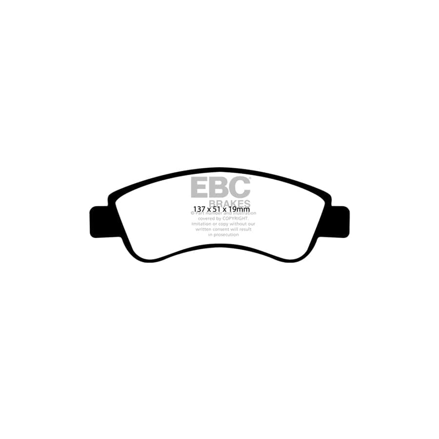 EBC PDKF513 Citroen Berlingo Ultimax Front Brake Pad & Plain Disc Kit 2 | Duco Car Parts UK Car Parts