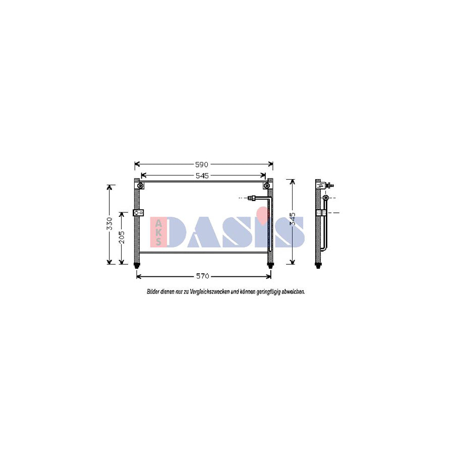 AKS Dasis 112070N Air Conditioning Condenser | Duco Car Parts UK