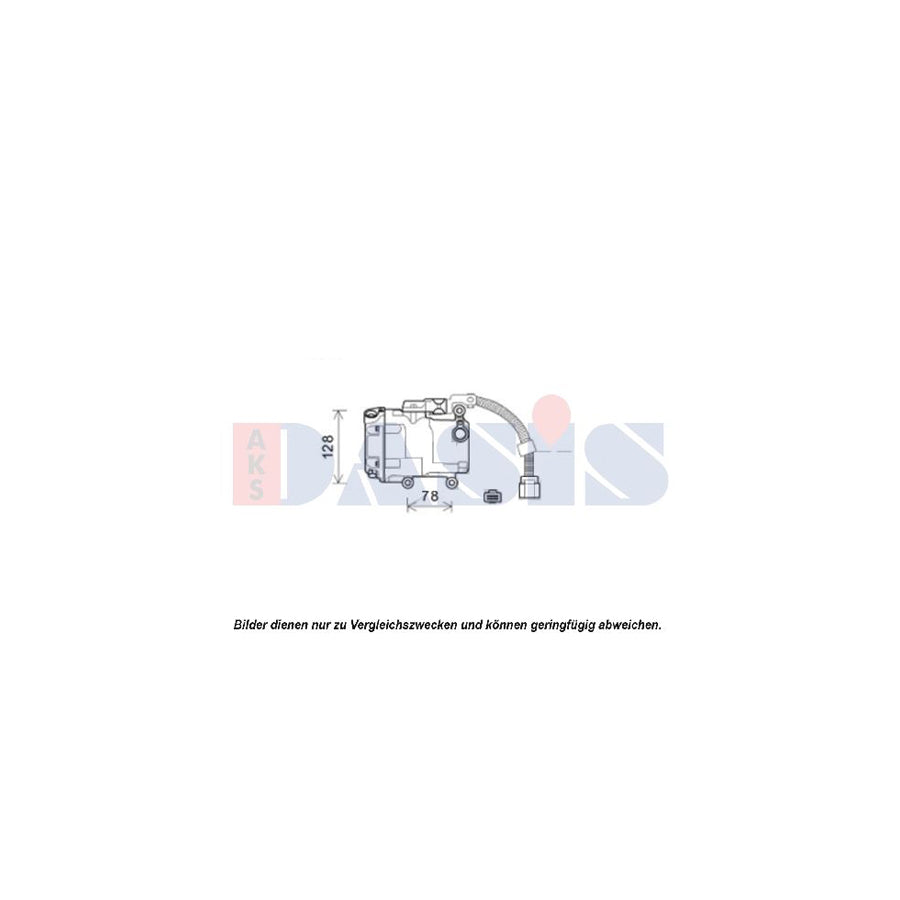 AKS Dasis 851987N Compressor, Air Conditioning For Toyota Prius II Liftback (Xw20) | Duco Car Parts UK