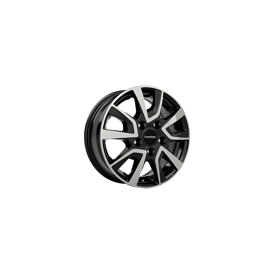 SuperMetal Vault 7.5x18 ET53 44397 Black Glossy Polished Wheel | Duco Car Parts UK Car Parts