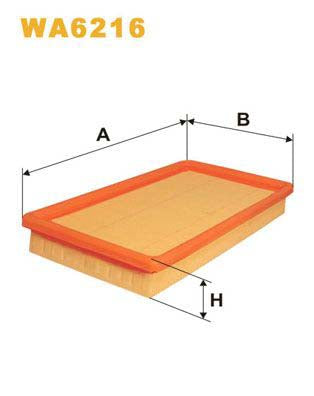 WIX Filters WA6216 Air Filter For Vauxhall Nova Cc (S83)