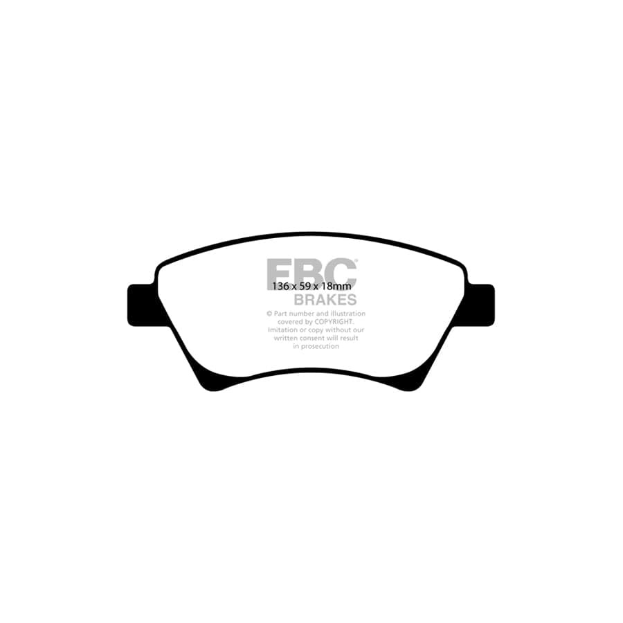 EBC PDKF1682 Renault Ultimax Front Brake Pad & Plain Disc Kit - Girling/TRW Caliper 2 | Duco Car Parts UK Car Parts