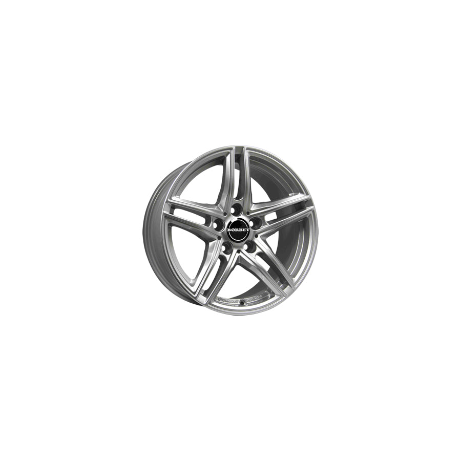 Borbet XR 7.5x17 ET28 XR 75728112566,5BS/T Brilliant Silver Wheel | Duco Car Parts UK Car Parts