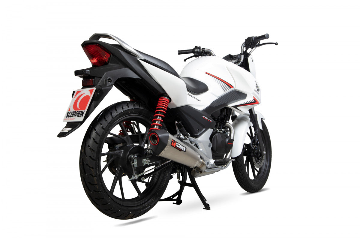 Scorpion RHA182SYSTEO Honda CB125 F Serket Taper Full System - Titanium Sleeve | Duco Car Parts UK UK