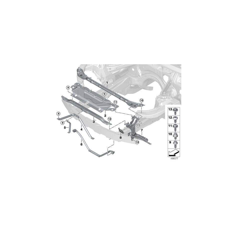 Genuine BMW 51647422302 G20 G21 Lock Panel, Right (Inc. 330iX, M340iX & 330e) | Duco Car Parts UK Car Parts